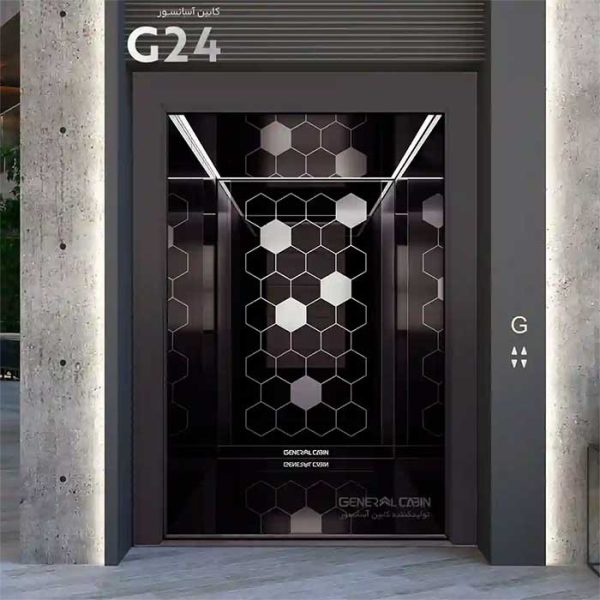 دکور کابین آسانسور آتلانتیس مدل G24 جنرال