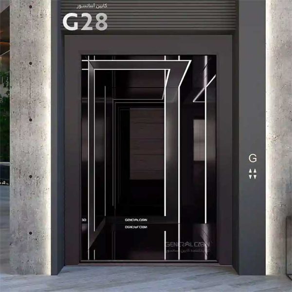 دکور کابین آسانسور آتلانتیس مدل G28 جنرال